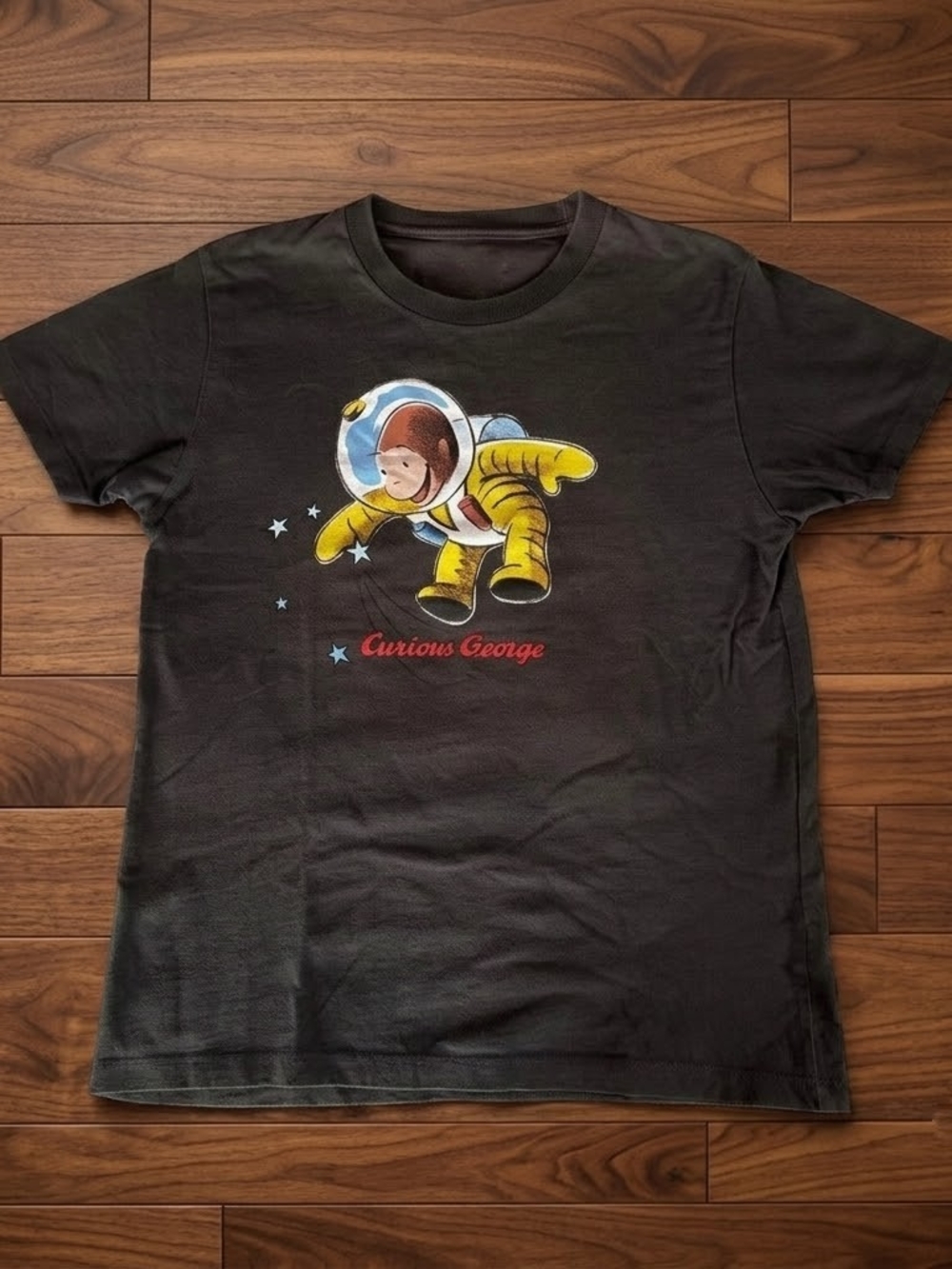 Curious George - Houston We Have A Monkey Retro Unisex Tee
